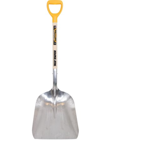 True Temper Scoop Shovel, Aluminum Blade, 26 in L Brown/Silver Wood Handle 2681200